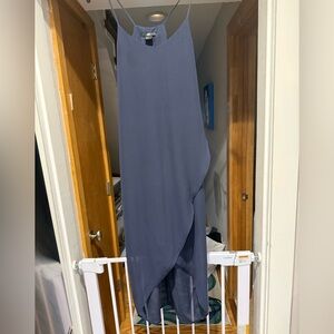 Gorgeous chiffon like H&M navy flowy dress